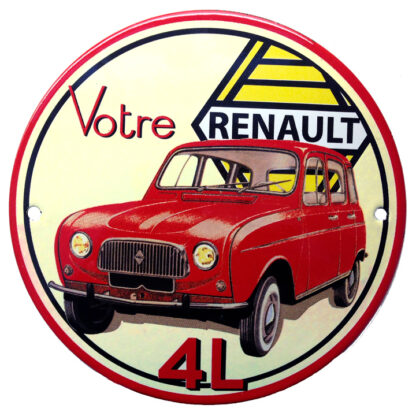 Plaque Renault 4L