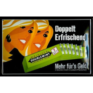 Tôle Wrigley's Double mint girl